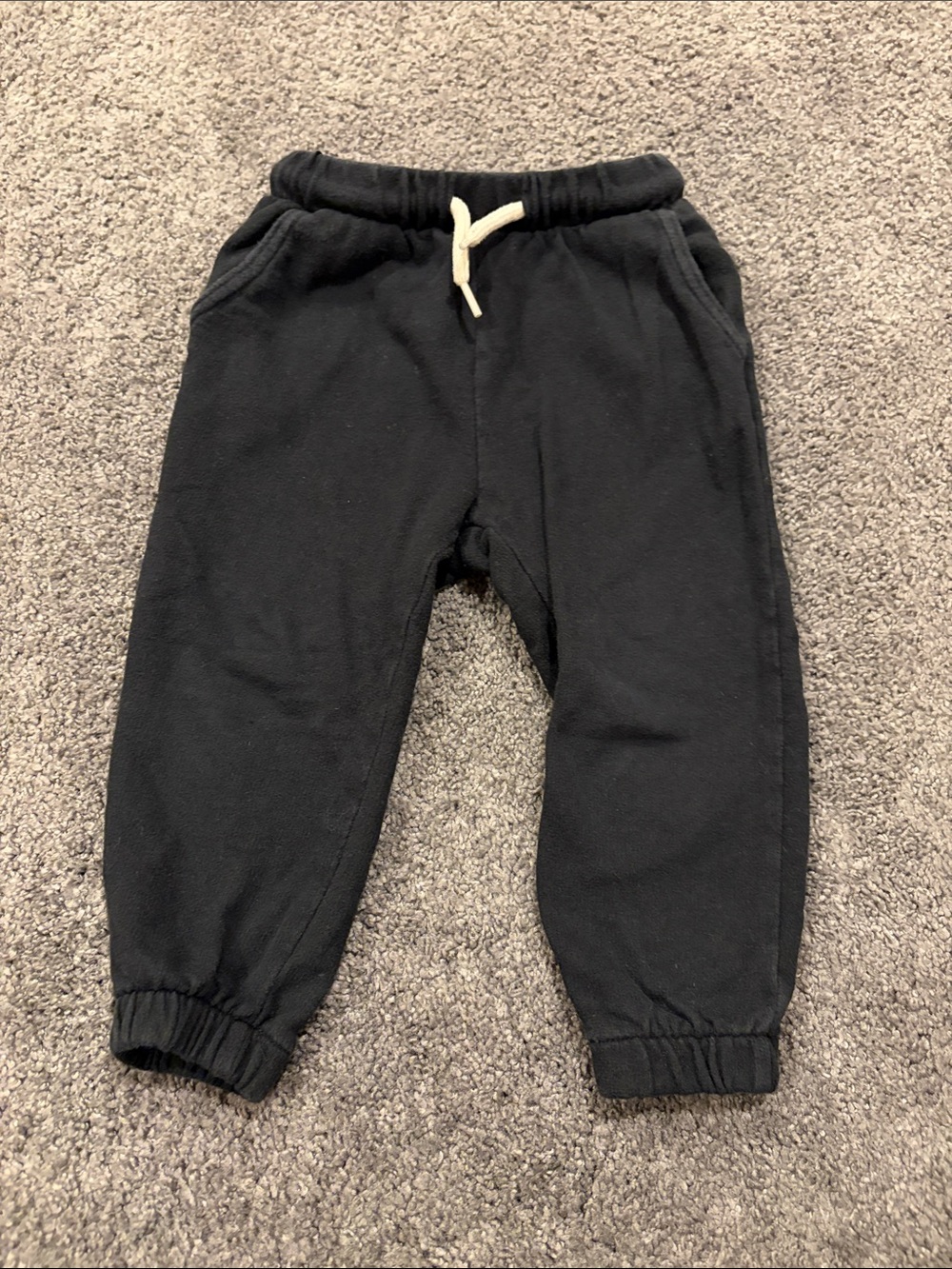 Old Navy Black Kids Jogger Sweatpants with white Drawstring